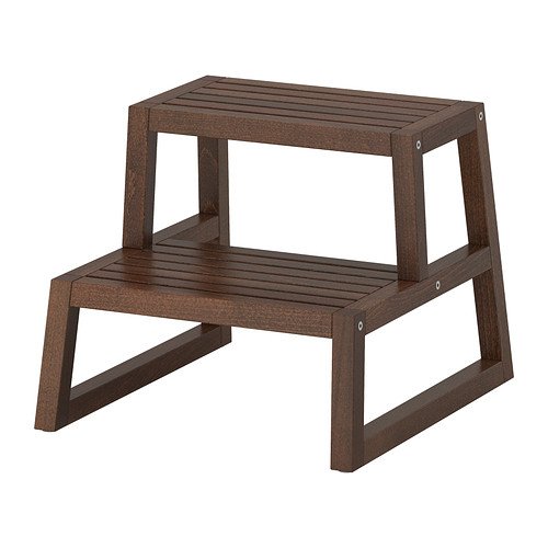 IKEA MOLGER - Step stool, dark brown