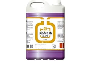 INDUQUIM Fregasuelos Bioalcohol Mora Profesional Industrial Formato 5-Litros, Abrillanta y perfuma todo tipo de suelos excepto corcho y madera, Contiene muy buen perfume que dura más tiempo en el ambiente