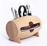 CAJA DE REGALOS DE ALTA CALIDAD: con su diseño moderno y elegante, este kit de accesorios de vino puede servir como regalo para cualquier evento feliz, como una boda, una inauguración, un aniversario, un regalo de Navidad o una fiesta en el jardín.