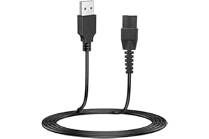 LIANSUM Power Cord Compatible with Manscaped Lawn Mower 3.0 & 2.0 Best Electric Manscaping Groin Hair Trimmer, Cable for The Weed Whacker Nose, The Ultimate Male Hygiene Razor Clippers (ONLY Cable)