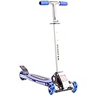 BAYBEE 3 Wheel Scooter with Adjustable Height and Suspension for Kids (Blue, 3-12 Years)