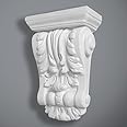 Bespoke Plaster Mouldings Ltd Plaster Corbel - Small Scroll, Height 260mm, Width 180mm, Handcrafted in Yorkshire