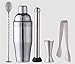 Produktbild JUSTINZ Cocktailshaker Set Cocktail Shaker Edelstahl Cocktail Shaker Barkeeper Set,Tool Zubehör Mixer Mit Sieb, Barlöffel & Messbecher.