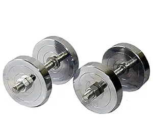 BODY MAXX 70 Kg Adjustable Steel Chrome Plated Dumbbells and Rods, Home Gym Set