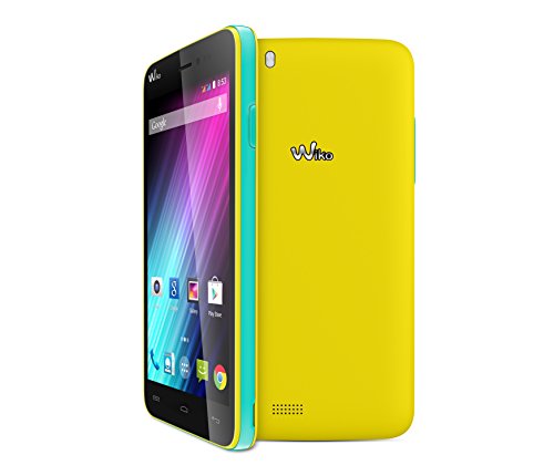 Wiko Lenny Smartphone d  bloqu   3G   Ecran   5 pouces - 4 Go - Android 4 4 KitKat  Jaune