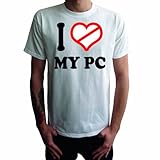 Waschmaschinen geeignet I don\'t love my Pc Herren T-Shirt, weiss, XXL