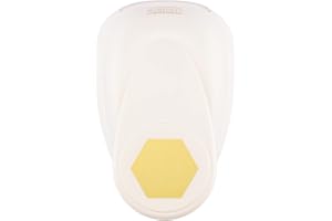 Vaessen Creative Perforatrice Esagono per Carta, 5 cm, 1 unità, fino a 160g, per L'artigianato e lo Scrapbooking