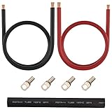 Cables de cobre 100% puro con terminales de cobre niquelado para una máxima transmisión de potencia y protección contra la corrosión