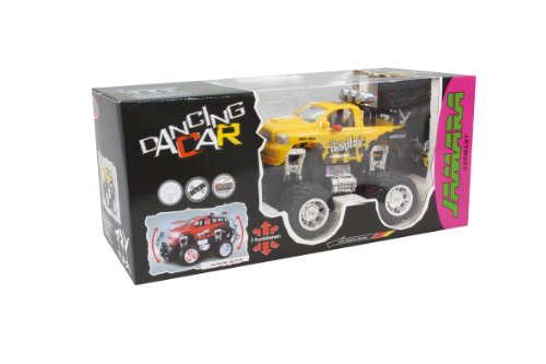 Imagen 2 de Jamara 403711 - Coche danzarín (escala 1:22, LED, sonido, 27 Mhz), color amarillo [importado de Alemania]