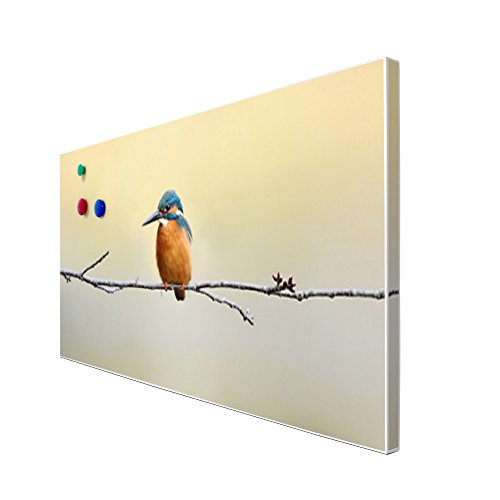 banjado – Pinnwand Magnettafel weiß 78cm x 37cm quer mit Motiv Pause - 3