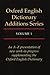 Oxford English Dictionary Additions Series, Vol. 3 (1997-10-09)