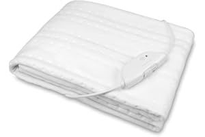medisana HU 674 Calientacamas eléctrico, 150 x 80 cm, desconexión automática, protección contra el sobrecalentamiento, 4 ajustes de temperatura, lavable, adecuado para todos los colchones estándar