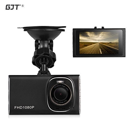 GJT®GT900 Slim Car Camera Vehicle Camera Dash Cam full HD 1080P 170-degree super wide-angle lens+G-sensor Night Vision Car DVR with 3.0 inch Screen 1920X1080,Support Parking Monitoring (BLACK)