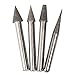 Imported 4pcs 6mm Shank Diamond Coated Cone Shape Grinding Burrs Bits 6/8/8/10mm RS.220.00