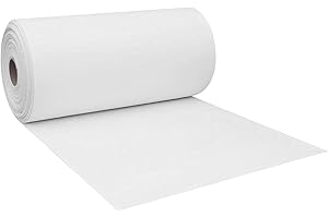 Jonoisax Papier Fibre Céramique - Papier Joint Haute Température 2300F Classé pour Poêles, Fours, Fusibles De Verre,Thickness: 1mm
