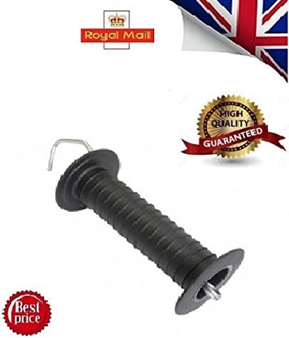 2 x LACME Black Gate Handles for electric fencing