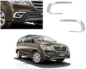 Car Saaz Fog Lamp Chrome Rim for Innova 2013 to 2015 Type 4