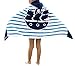Produktbild Ymwave Kinder Kapuzen Handtuch Bade Badetuch Bademäntel Strandtuch Badetuch Baby Kapuzentuch für Jungen und Mädchen 100% Baumwolle, Piratenschiff Boot,