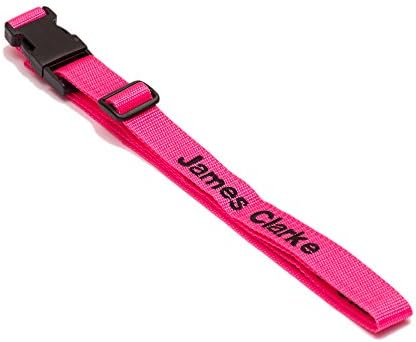 Luggage Strap personalised pink