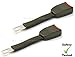 2 x Rigid 20cm Seatbelt Extension - Type A (21mm wide metal tongue) - Stands Upright!