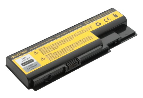 PATONA Laptop Akku für Acer Aspire 5310 | 5520 | 5710Z | 5720 | 5920 | 5920G | 6920 | 6920G | 7520 | 7720G | 8920 | 8920G | 8930 | 8930G und weitere… – [ Li-ion; 4400mAh; schwarz ] - 4