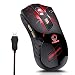 Produktbild Gaming Maus Ergonomische 3200 DPI, 6 Tasten, 7 Shooting LED Farben, frei/ausschalten der Lichter Kabelgebundene Maus Mäuse für PC Maus , Laptop, Gaming Maus Ohne Kabel (schwarz) by Agoky