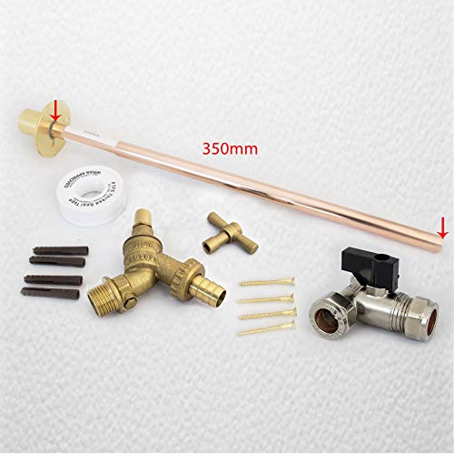 FixtheDrip Outside Tap Kit Vandle Proof DIY Professional finish 355 mm through the wall Flange [GT3b]