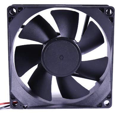 Electronic Spices DC 12V 3'' INCH Cooling Fan for PC Case, CPU Cooler Radiator 80X80X15 (Black) (3 inch fan)