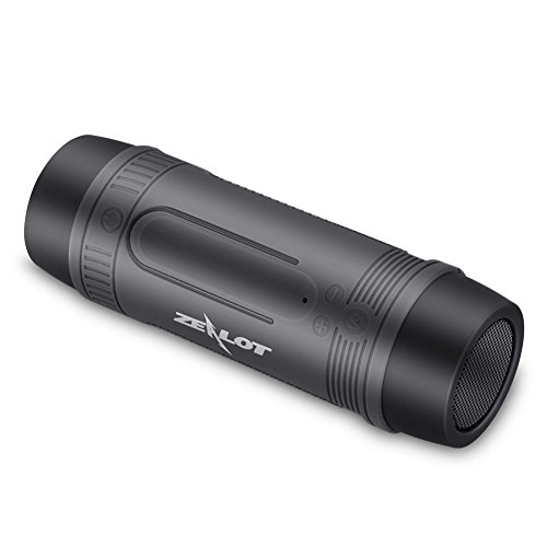 Preisvergleich Produktbild VBESTLIFE Wasserdichter tragbarer Lautsprecher mit Power Bank Speaker Taschenlampe,Wireless Lautsprecher für Radfahren, Reisen, Strand, Radfahren, Reiten und Andere Outdoor Aktivitäten.