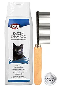 Trixie Cat Grooming Kit- Flea Comb + Shampoo