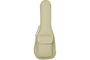 MuzcYM Ukulele Gig Bag, Case Ukulele Gigbag 23/26 pollici, spongeo da 13 mm GIF MINI UKULELE MINI WATTER HATTROWPACK, doppi cinturini, beige