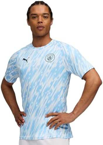 PUMA Manchester City FC Maglia Riscaldamento Uomo 25/26, Blu (Silver Sky), XL
