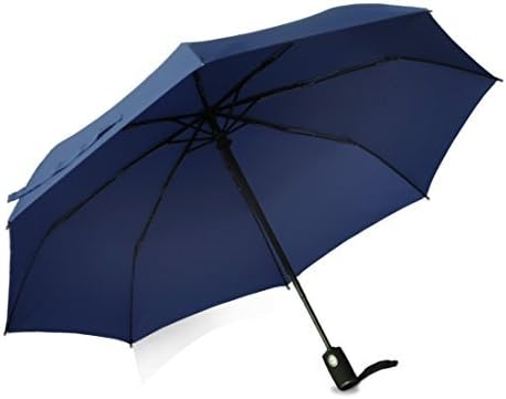 Geekerbuy Windproof Umbrella Compact Travel Umbrella Automatic Open and Close Rain Gear for Women Men Girls Boys Kids