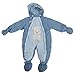 Baby Boys/Girls Cute Dog Design All In One Hooded Winter Snowsuit (12-18 Months) (Blue)
