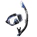 Produktbild TUSA Sport Visio Tri-Ex Mask Series Swimming Combo, Black/Metallic Blue by TUSA Sport