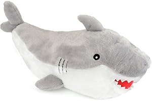 Follow That Dream 750ml Hot Water Bottle with Large 3D Plush Novelty Cover - Shark or Dinosaur (Shark), Multicoloured