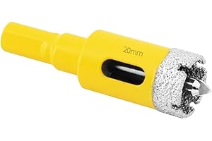 Aohhy 20mm Diamond Hole Saw with Pilot Bit, Professional Vacuum Brazed Diamond Drill Bit for Tile, Porcelain, Glass, Marble, Ceramic