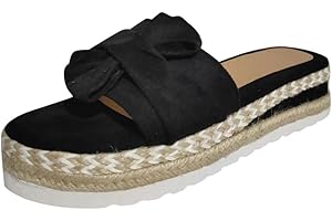 Dasongff Damen Sommer Sandalen Lässige Flache Schuhe Plateau Flat Heel Elegant Espadrilles Römersandalen Pantoletten Peep Toe Flip Flop Schuhe Strandsandalen…