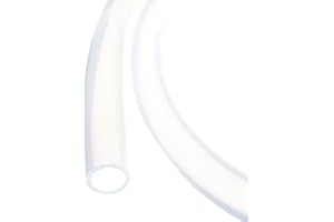Rebower Tubo de Silicona de 1m (3Ft) 15mm ID 20mm OD Transparente Mangueras de Silicona Pura para Bombas Sifonado Drenaje Riego Elaboración de Cerveza 5/8" x 0.8"