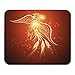Produktbild Mouse pad Orange Chinese Black Bird of Rising Phoenix Against Red Dark As Symbol Rebirth Yellow Fire Gold Office Supplies mouses pad