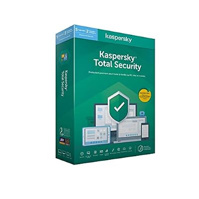 Kaspersky Total Security 2020 (5 Postes / 2 Ans)|Total Security|5 appareils|2 Ans|PC/MAC/Android|Telechargement