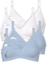 Naturana - Pack de 4 Sujetadores para la lactancia para mujer 5089 & 86989