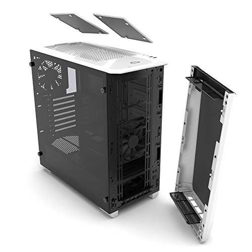 Phanteks Midi-Tower PC-Caja P400S Blanco 2 vorinstallierte Ventilador  para AIO Wasserk  hlung geeig