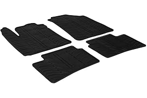 GLEDRING Alfombrillas de Goma Compatible con Hyundai i10 2014-2020 (Perfil T 4-Partes + Clips de Montaje)