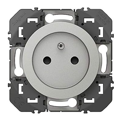 Legrand prise de courant - 2p+t - a puits - alu - legrand dooxie 600437