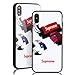 Produktbild Sup Pistol Case [ Kompatibel mit Apple iPhone X, in Weiß ] Supreme Hülle mit Geldpistolen Look - Cashgun Design Rückseite aus Panzerglas