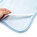 TOOGOO(R) 2x 100% Cotton Cotbed Fitted Flat Waterproof Sheets 100x 140cm for Baby Bed - Blue