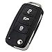 Produktbild Eolunt - 3 Taste Flip FOB Fern Folding-Schlüssel Shell für VW Tiguan Golf Sagitar Polo MK6 ungeschnittenes Blatt FOB-Fall-Abdeckung