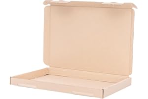 verpacking Großbriefkartons 230 x 160 x 20 mm Großbriefkarton GB-1 DIN A5 für Warensendungen (Innenmaß 220 x 155 x 17 mm) DHL GLS DPD Braun Versandkarton Büchersendung Brief (50 Stück)