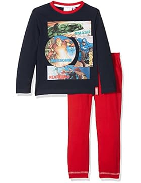 Marvel Jungen Pyjama-Sets Avengers Smash Loyal Awesome Fearless